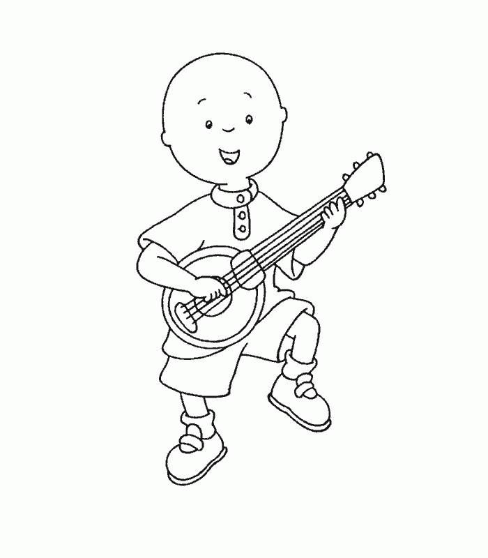 Plansa de colorat cu Caillou 71 69